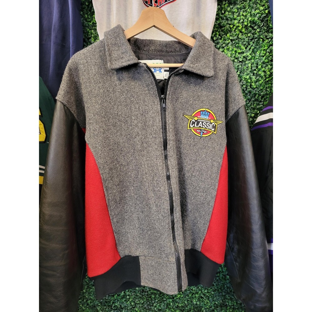 vtg 90s MINNESOTA HOCKEY CLASSIC Jacket Large // vintage coat sports bomber